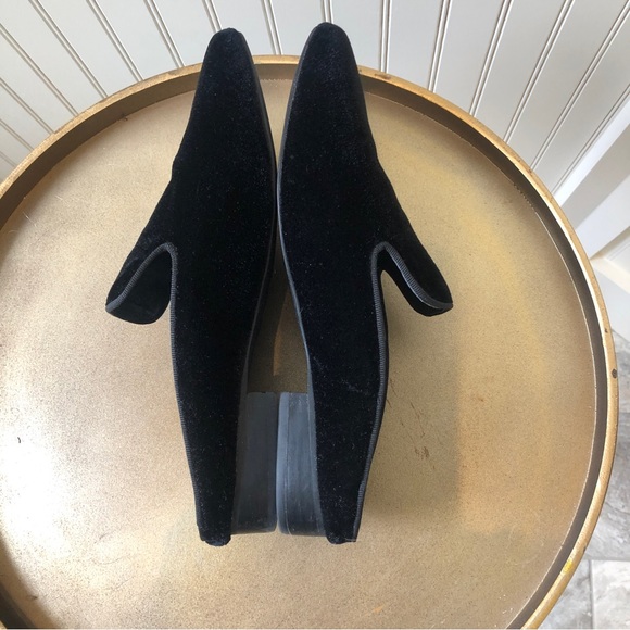 SOL SANA BLACK VELVET SLIDES SMOKING SLIPPERS | SIZE: 36 | EUC - Picture 5 of 7